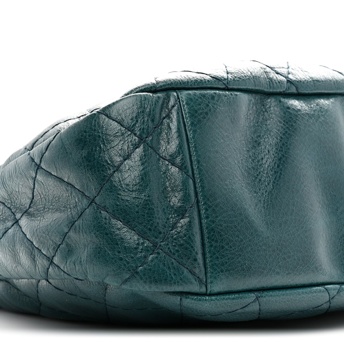 Glazed Calfskin On The Road Hobo Turquoise
