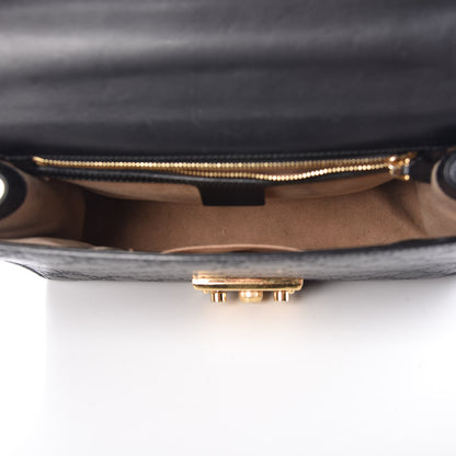 Gucci Guccissima Medium Padlock Shoulder Bag Black 5 of 15