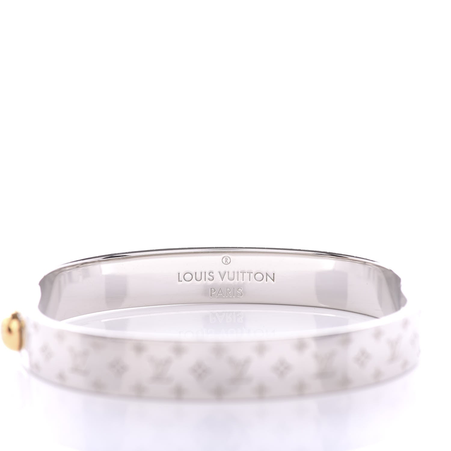 Louis Vuitton Palladium Monogram Nanogram Cuff S 4 of 6