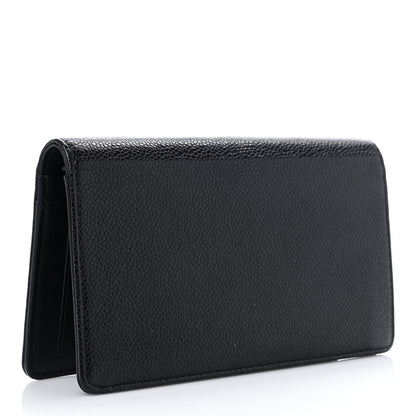 Chanel Caviar Timeless CC Yen Wallet Black 3 of 13