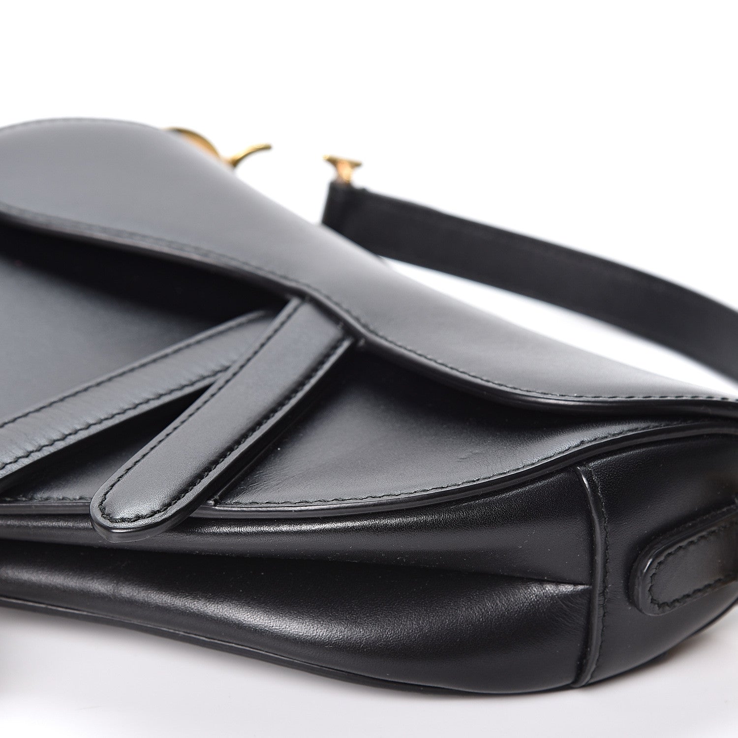 Christian Dior Calfskin Mini Saddle Bag Black 8 of 8