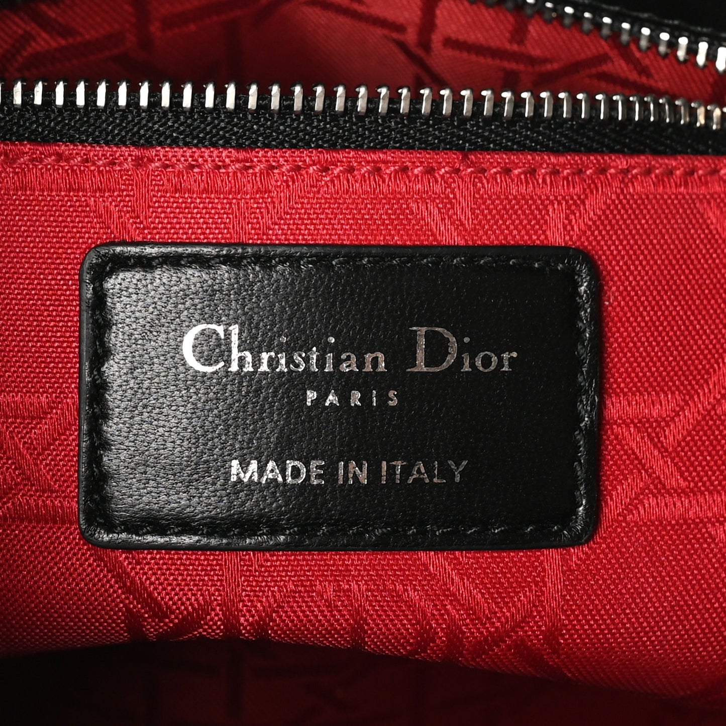 Lambskin Cannage Small Lucky Badges My Lady Dior Black
