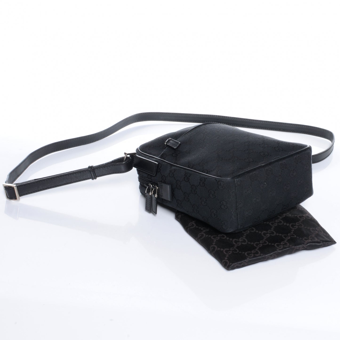 Monogram GG Flight Small Crossbody Bag Black