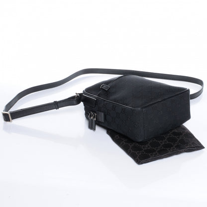 Gucci Monogram GG Flight Small Crossbody Bag Black 4 of 7