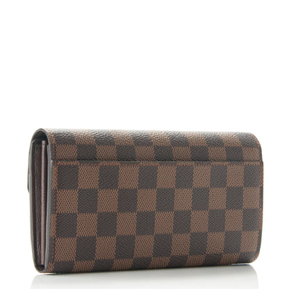 Louis Vuitton Damier Ebene Sarah Wallet NM 3 of 6
