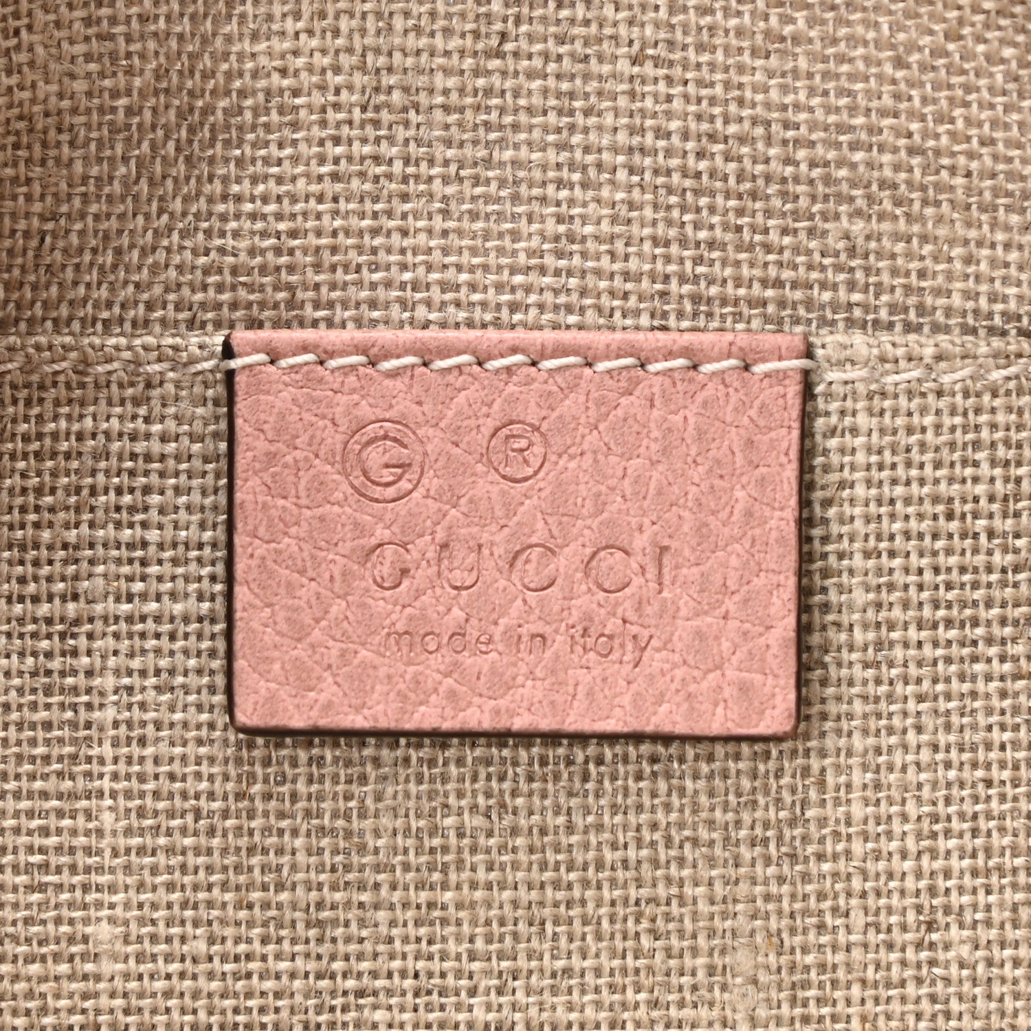 Gucci Calfskin Bamboo Clutch Pink 6 of 7