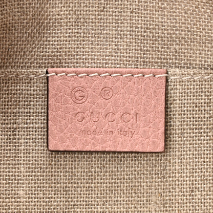 Gucci Calfskin Bamboo Clutch Pink 6 of 7