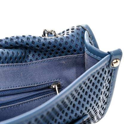 Chanel Perforated Calfskin Large Up In The Air Flap Blue 12 of 12
