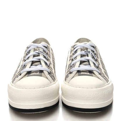 Christian Dior Canvas Oblique Walk Dior Low Top Sneakers 36 Grey Stone 2 of 9