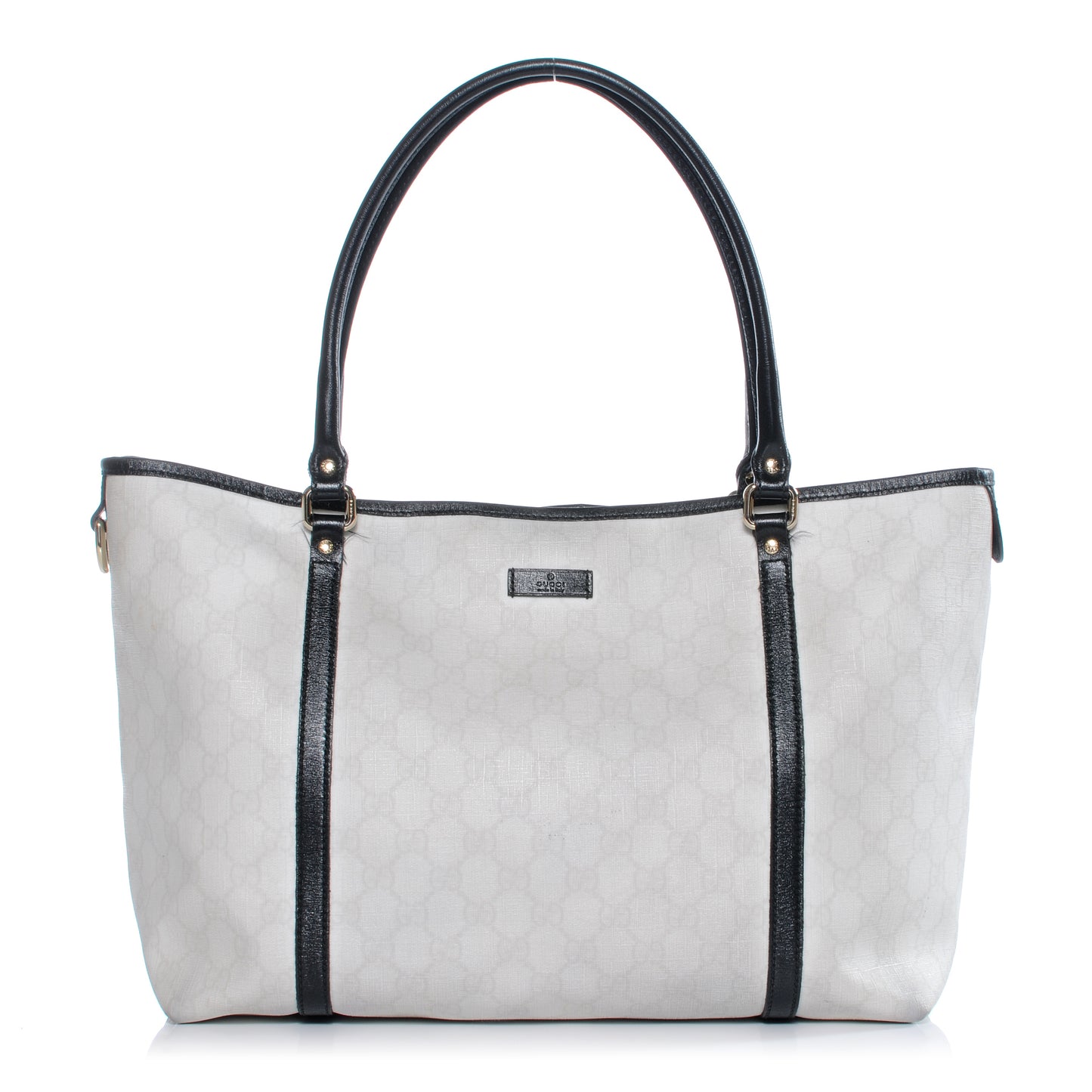 GG Plus Monogram Medium Joy Tote White