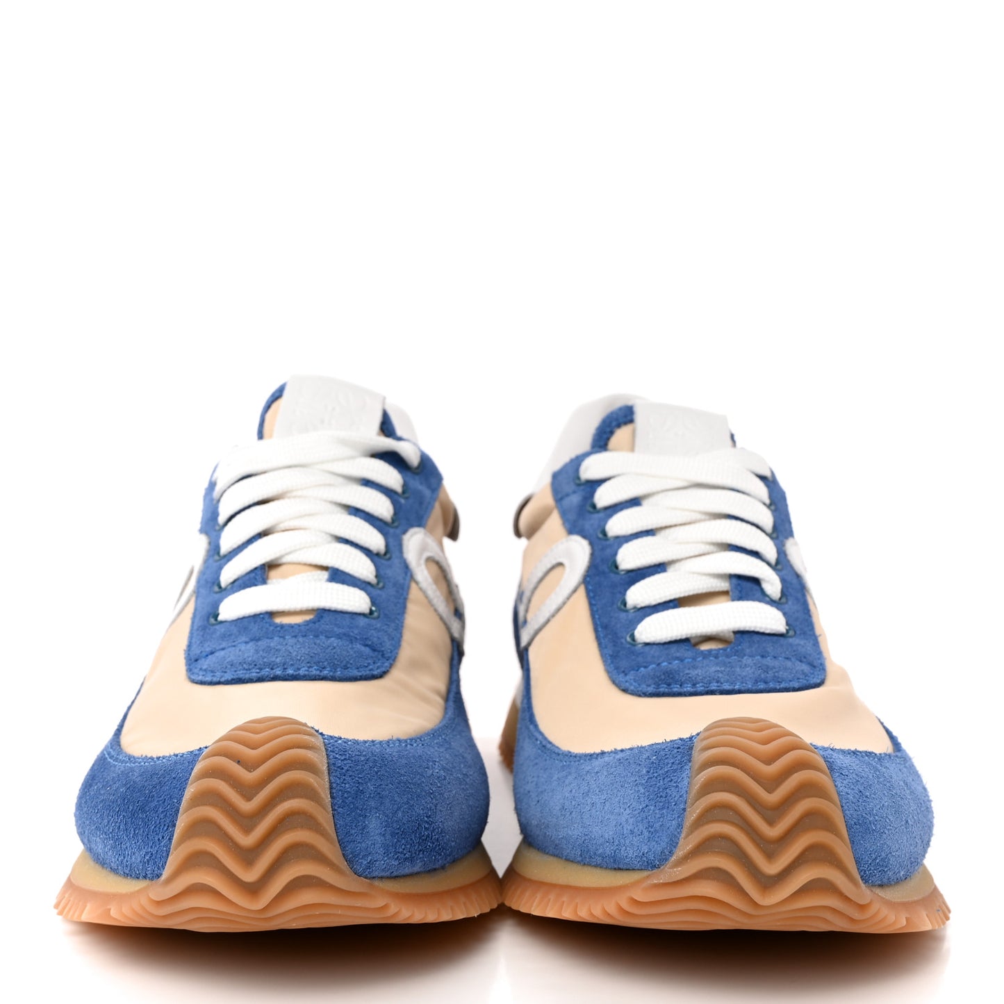 Nylon Suede Flow Runner Sneakers 39 Twill Light Denim
