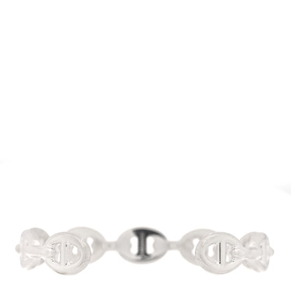 Hermes Sterling Silver MM Chaine d'Ancre Enchainee Cuff Bracelet SH 2 of 4
