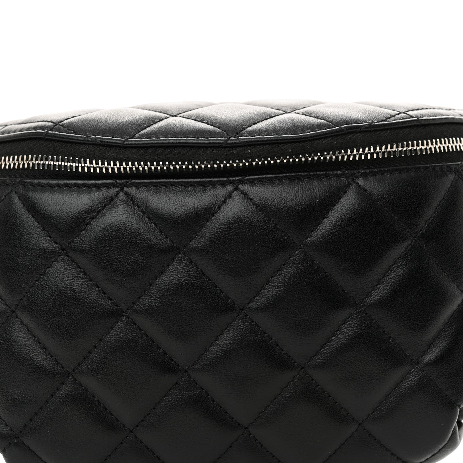 Chanel Calfskin Quilted Waist Belt Bag Black 8 of 12