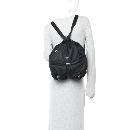 Prada Tessuto Nylon Vela Medium Backpack Black 2 of 10