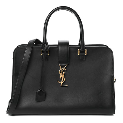 Saint Laurent Smooth Calfskin Medium Monogram Cabas Black 1 of 7