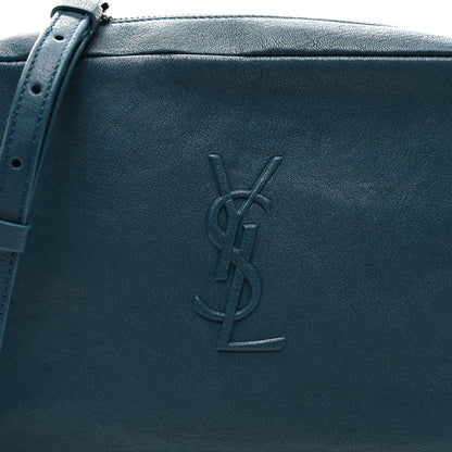Saint Laurent Lambskin Monogram Small Lou Camera Bag Peacock 8 of 10