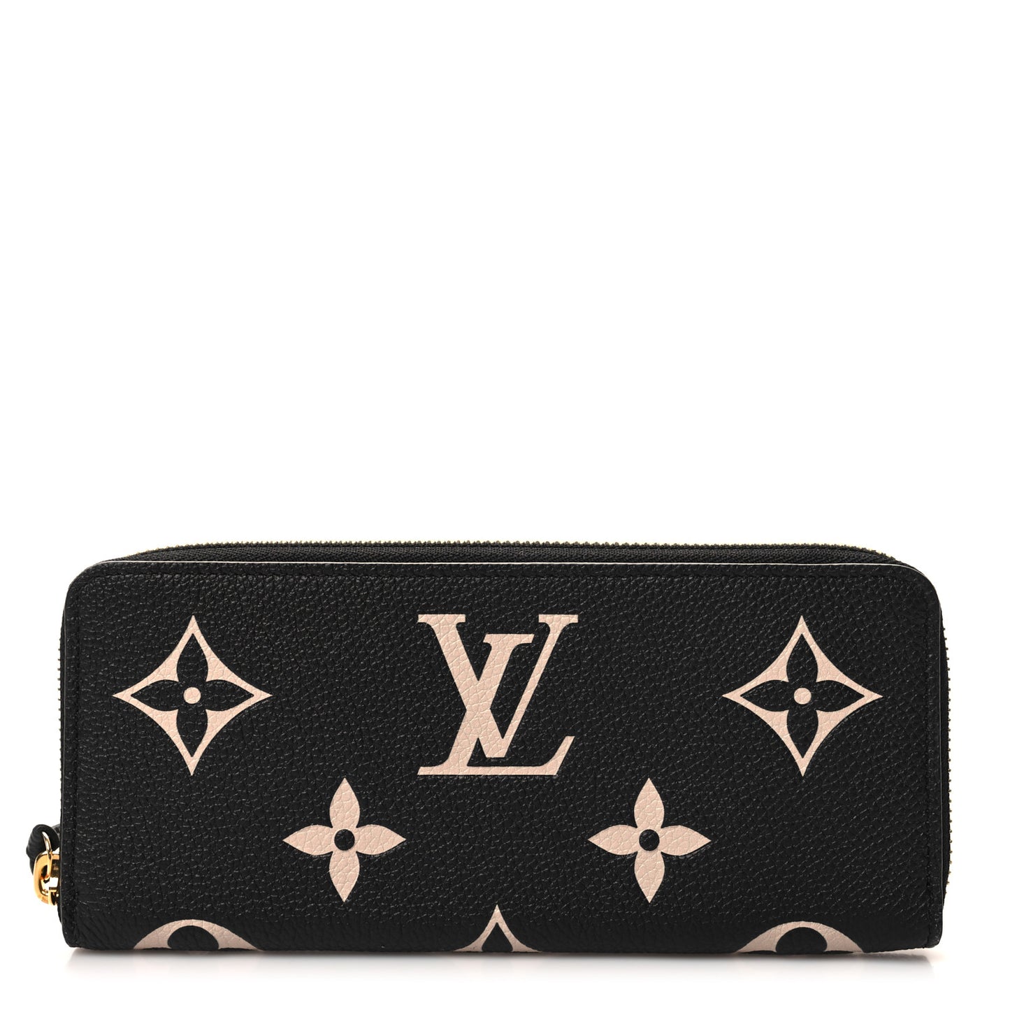 Empreinte Monogram Giant Clemence Wallet Black Beige