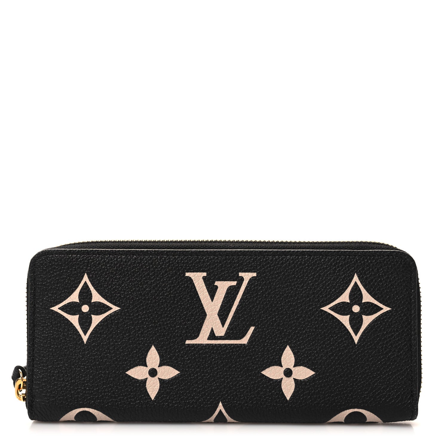 Louis Vuitton Empreinte Monogram Giant Clemence Wallet Black Beige 1 of 7