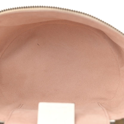 Gucci Calfskin Matelasse Mini GG Marmont Round Backpack White 5 of 10