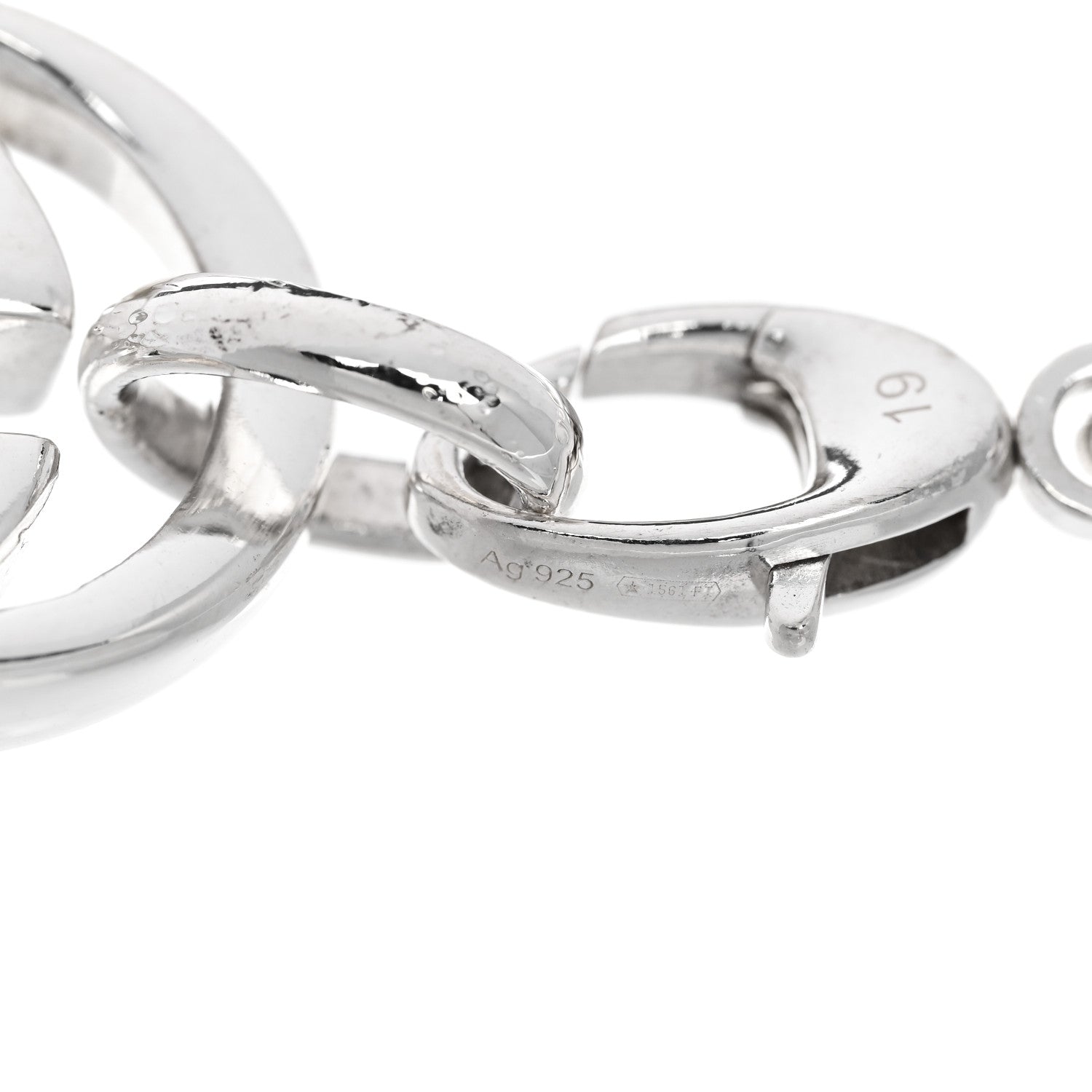 Gucci Sterling Silver Britt G Link Bracelet 3 of 3