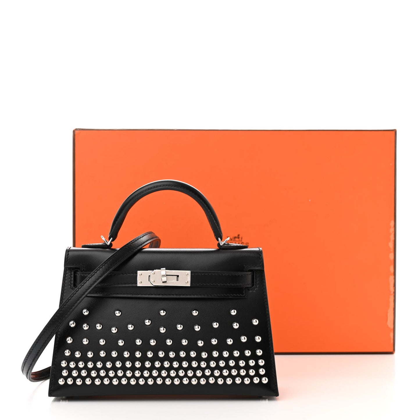 Box Studded Clouté Mini Kelly Sellier 20 Black