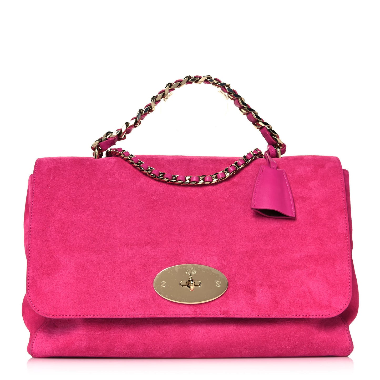 Suede Oversized Lily Flap Pink