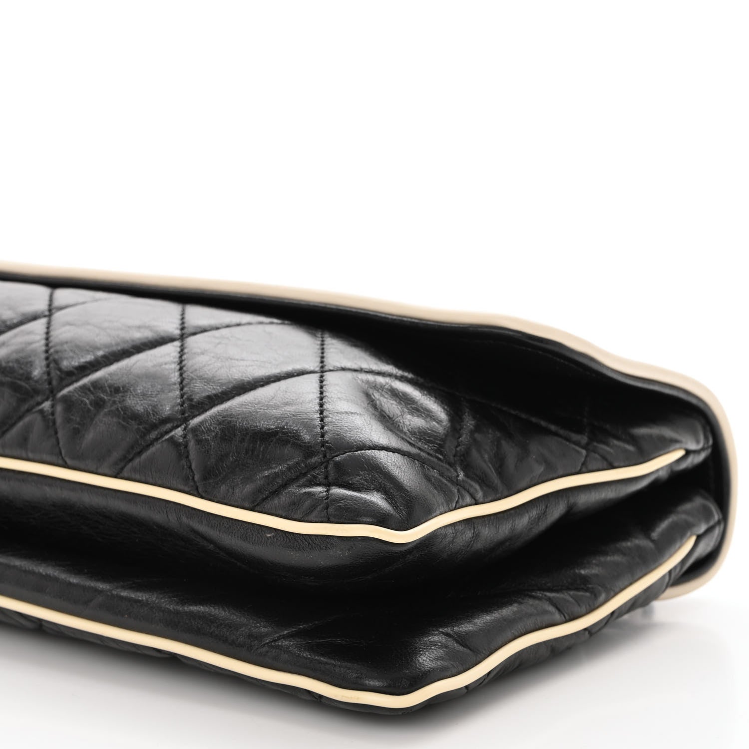 Chanel Lambskin East West Mademoiselle Flap Black 9 of 9