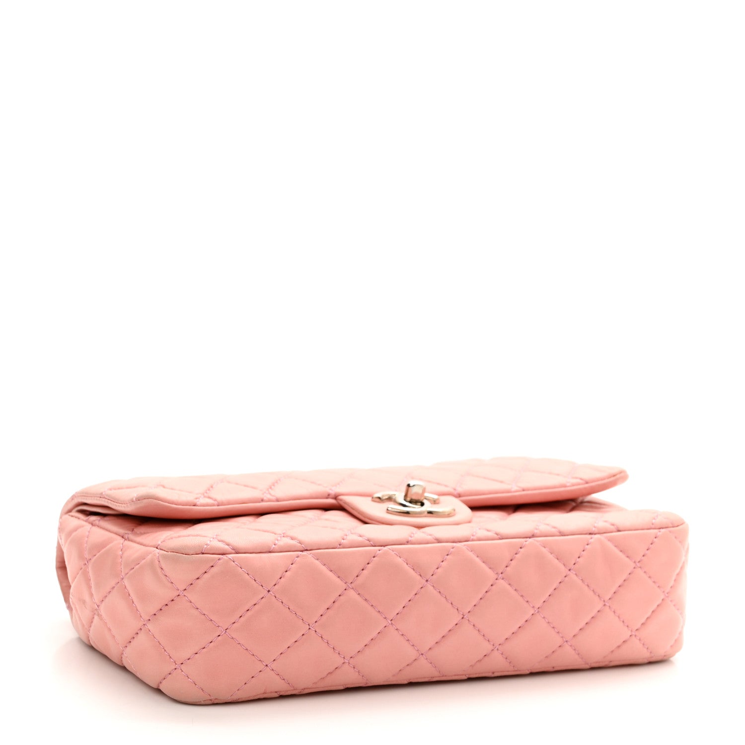 Chanel Lambskin Quilted Medium Double Flap Light Pink 4 of 10