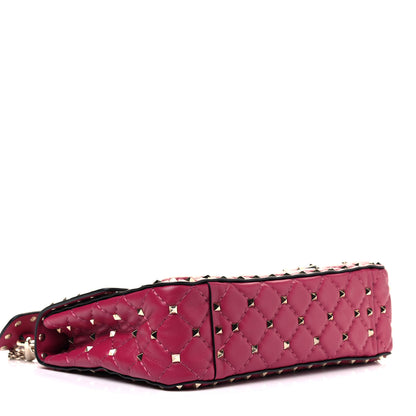 Valentino Garavani Nappa Medium Rockstud Spike Shoulder Bag Camelia 3 of 4