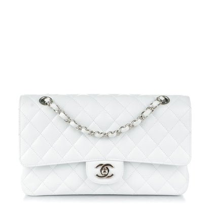 Chanel Caviar Quilted Medium Double Flap White 1 of 8