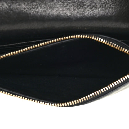 Saint Laurent Smooth Calfskin Classic Monogram Kate Heart Tassel Heart Chain Wallet Black 6 of 22