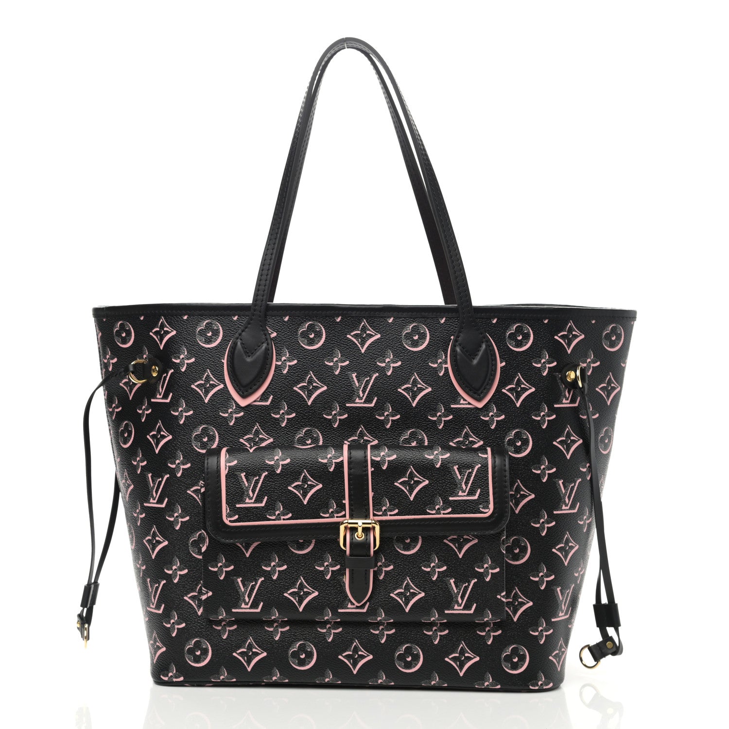 Louis Vuitton Monogram Fall For You Neverfull MM Black 3 of 10