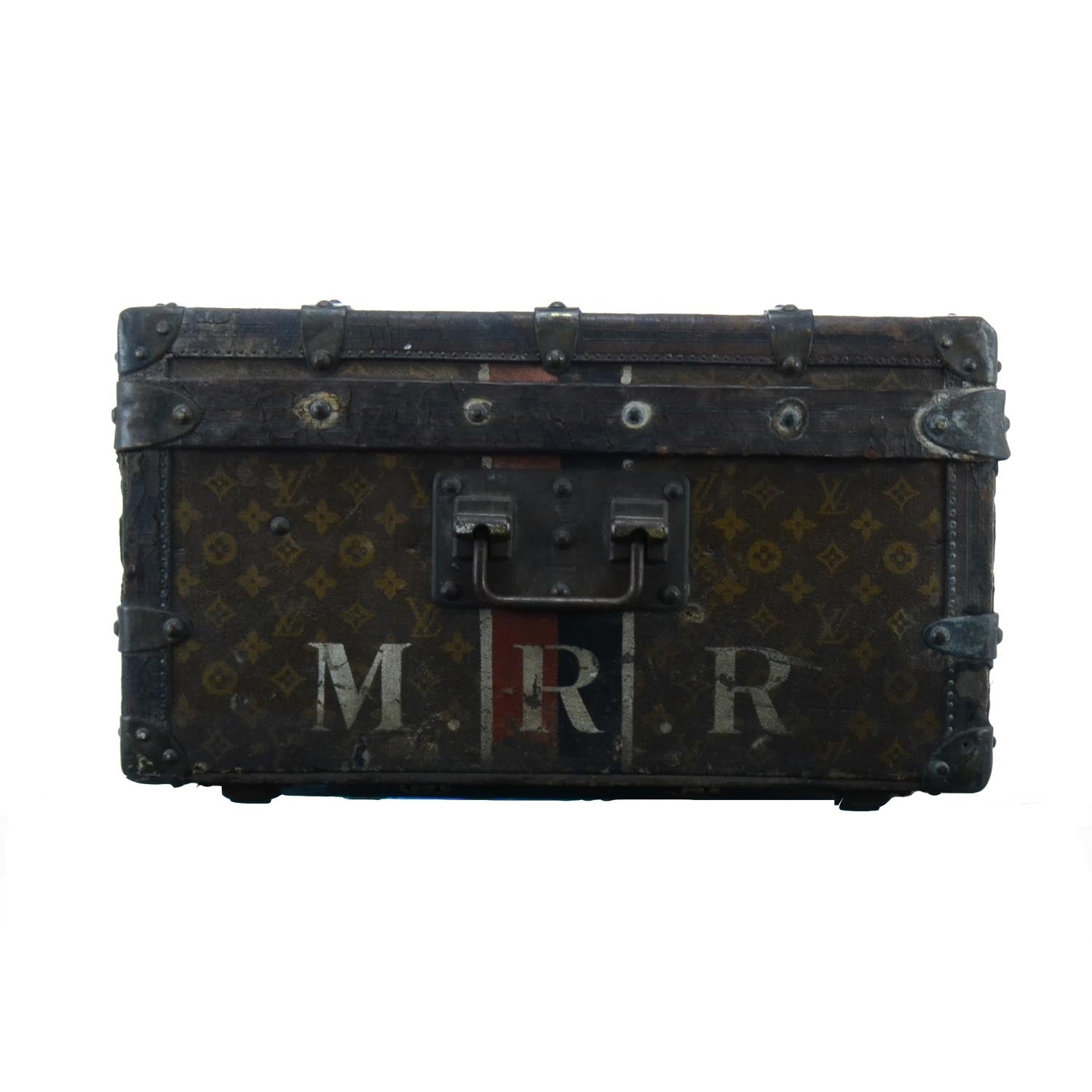 Louis Vuitton Malle Cabine Antique Steamer Trunk 2 of 15