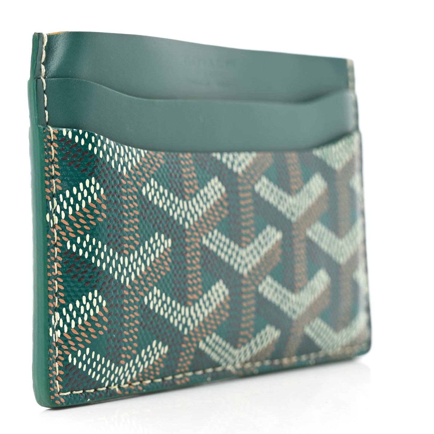 Goyardine Saint Sulpice Card Holder Green