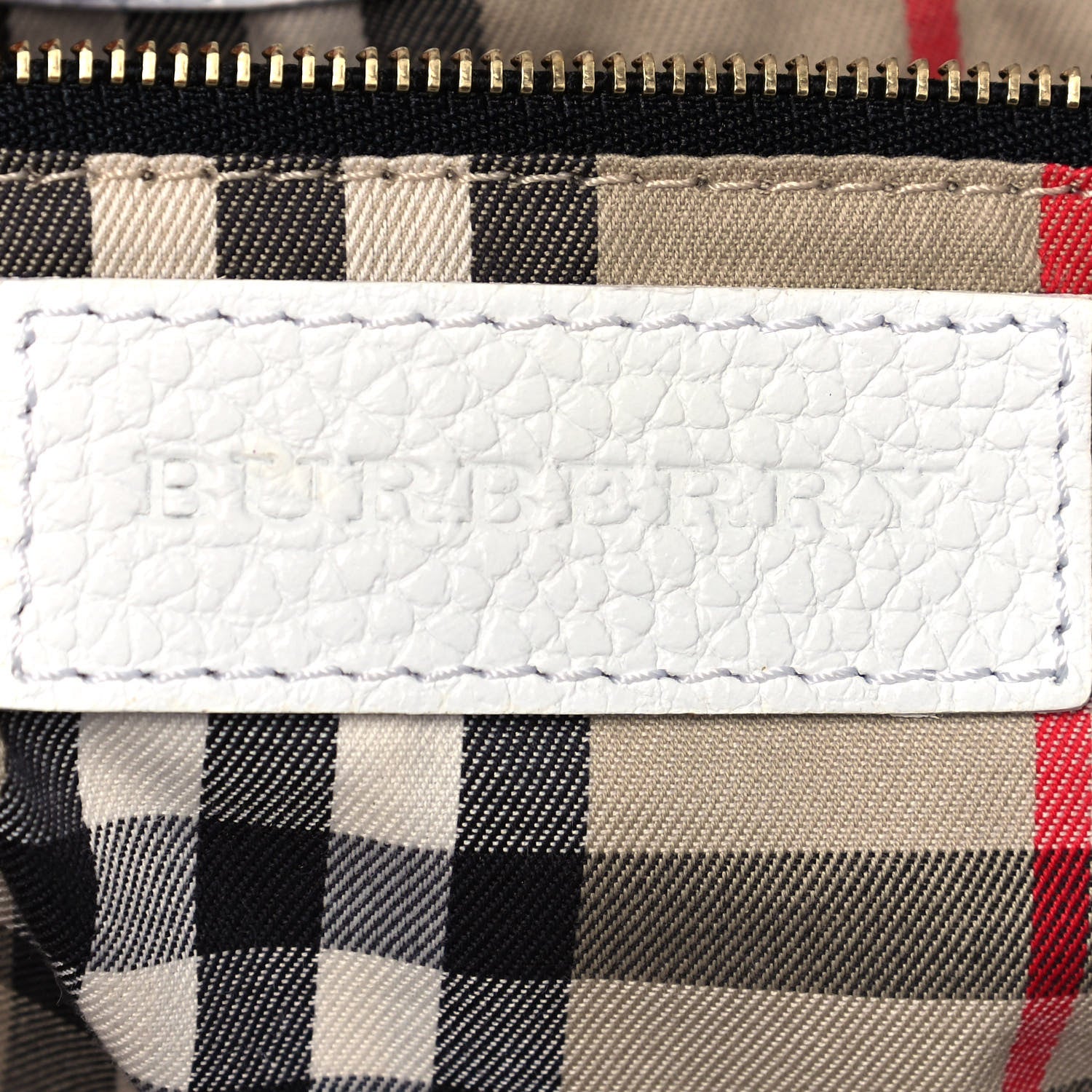 Burberry London Grainy Calfskin Medium Baynard Tote White 6 of 13