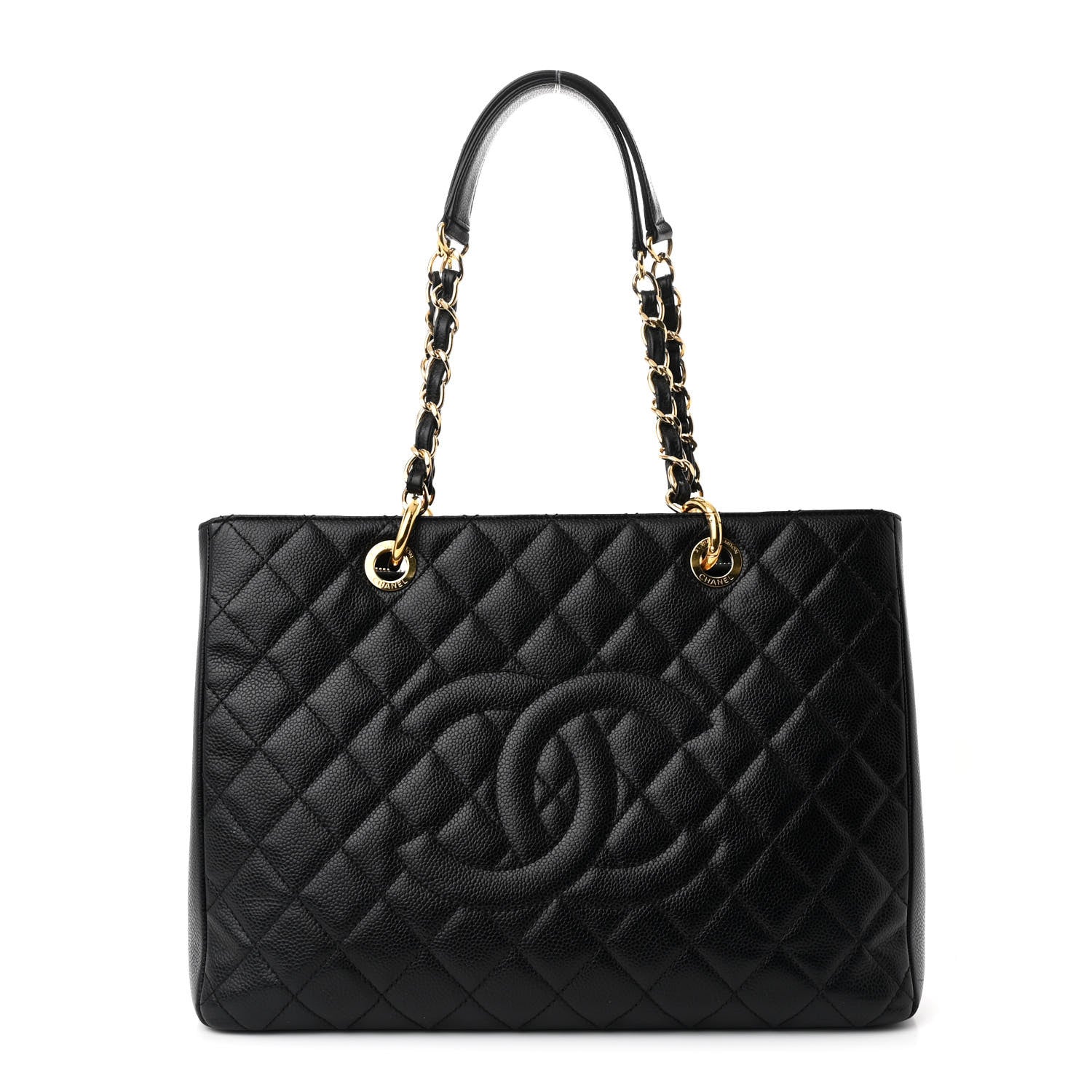 Chanel Caviar Quilted Grand Shopping Tote GST Black 1 of 12
