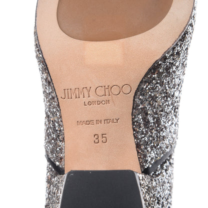 Jimmy Choo Glitter Monty Ankle Boots 35 Silver 6 of 12