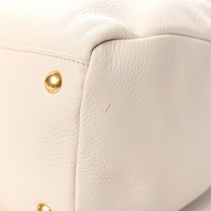 Prada Vitello Daino Top Handle Zip Tote Talco 10 of 11