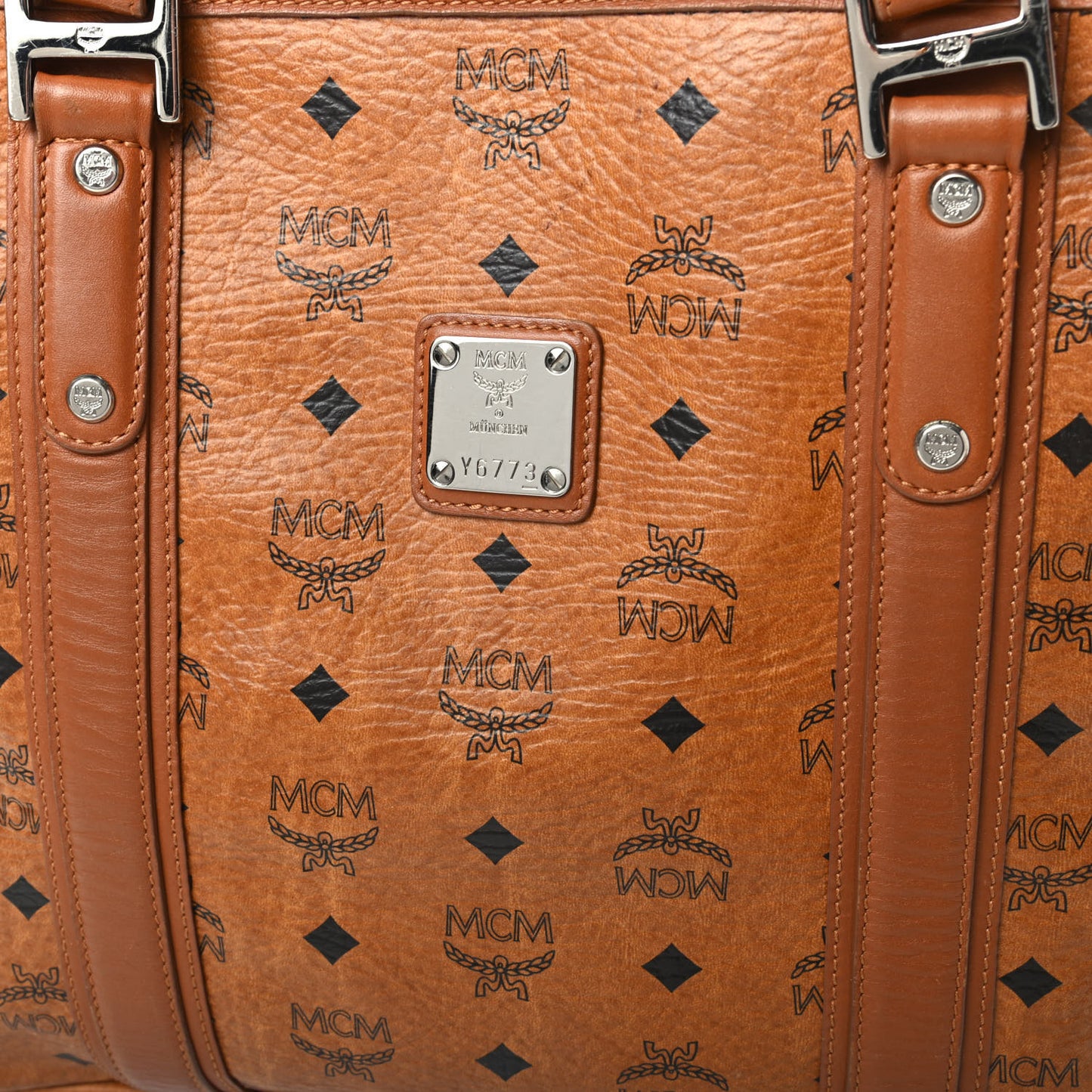 Visetos Shopping Tote Cognac