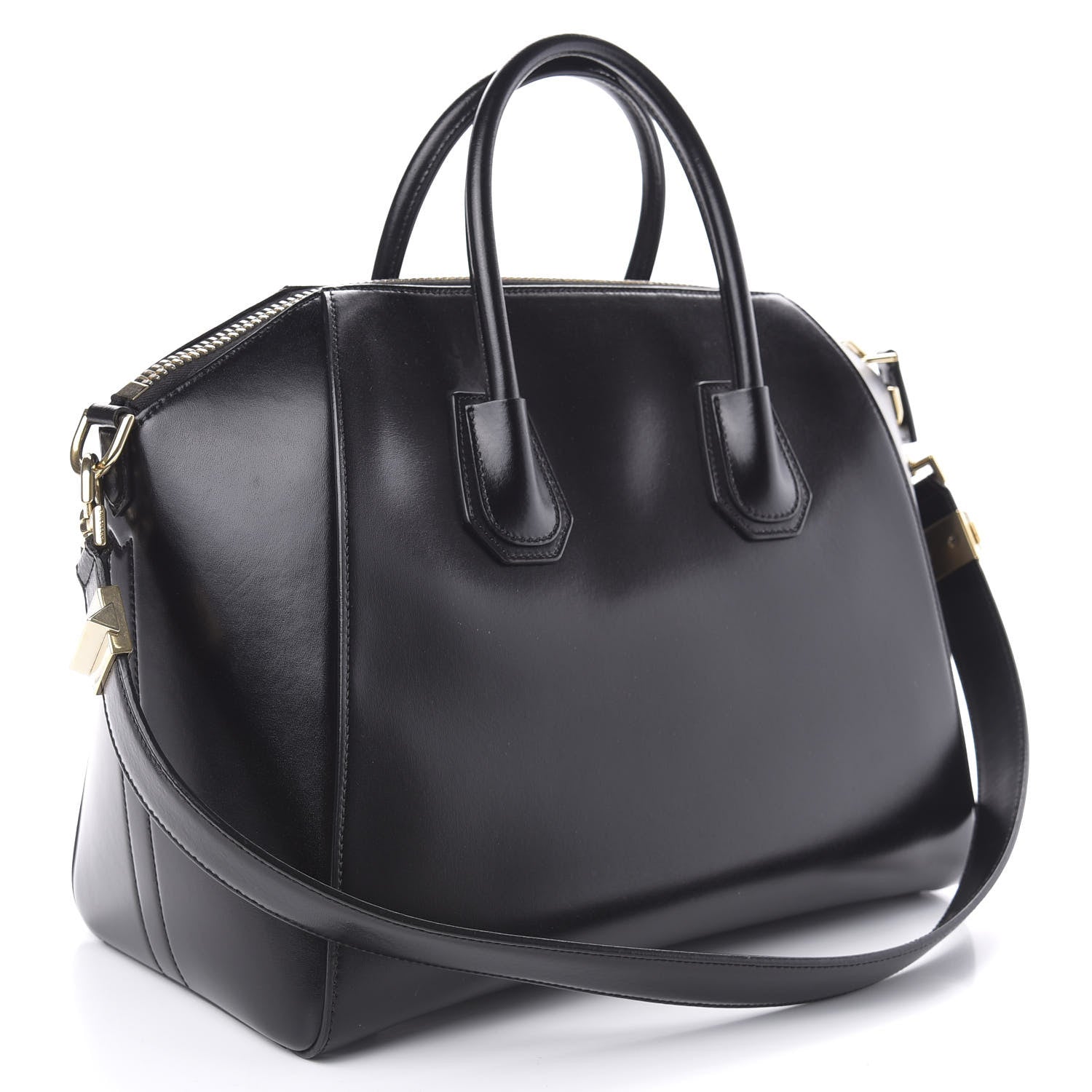 Givenchy Shiny Lord Calfskin Medium Antigona Black 3 of 10