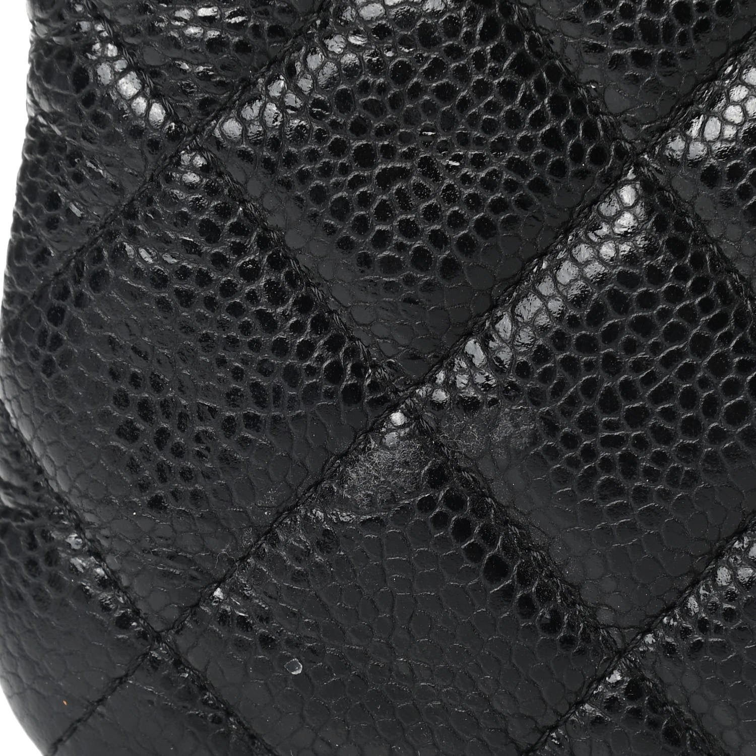 Chanel Caviar Quilted Large Cosmetic Case Black 8 of 10
