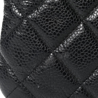 Chanel Caviar Quilted Large Cosmetic Case Black 8 of 10