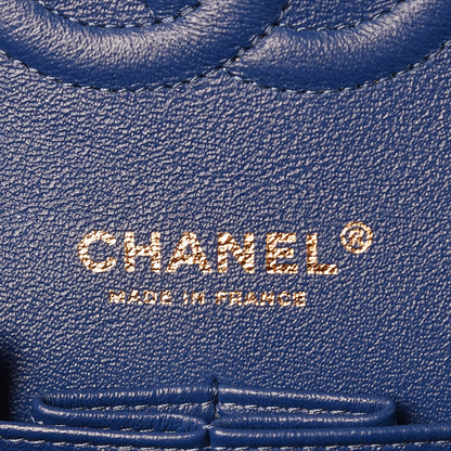 Chanel Denim Quilted Medium Double Flap Blue 6 of 9