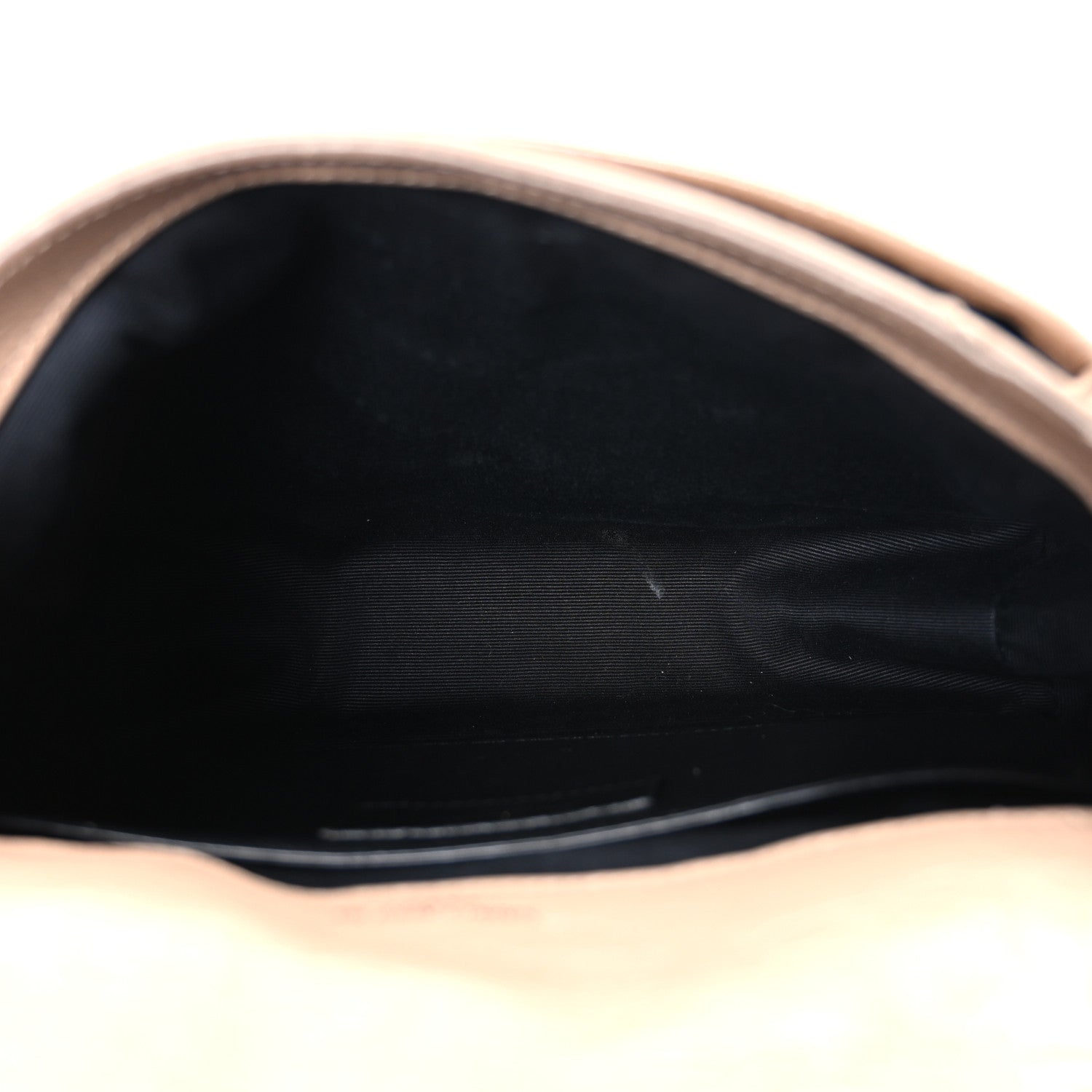 Saint Laurent Crinkled Calfskin Matelasse Monogram Baby Niki Chain Satchel Natural Tan 5 of 12