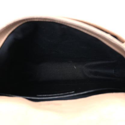 Saint Laurent Crinkled Calfskin Matelasse Monogram Baby Niki Chain Satchel Natural Tan 5 of 12