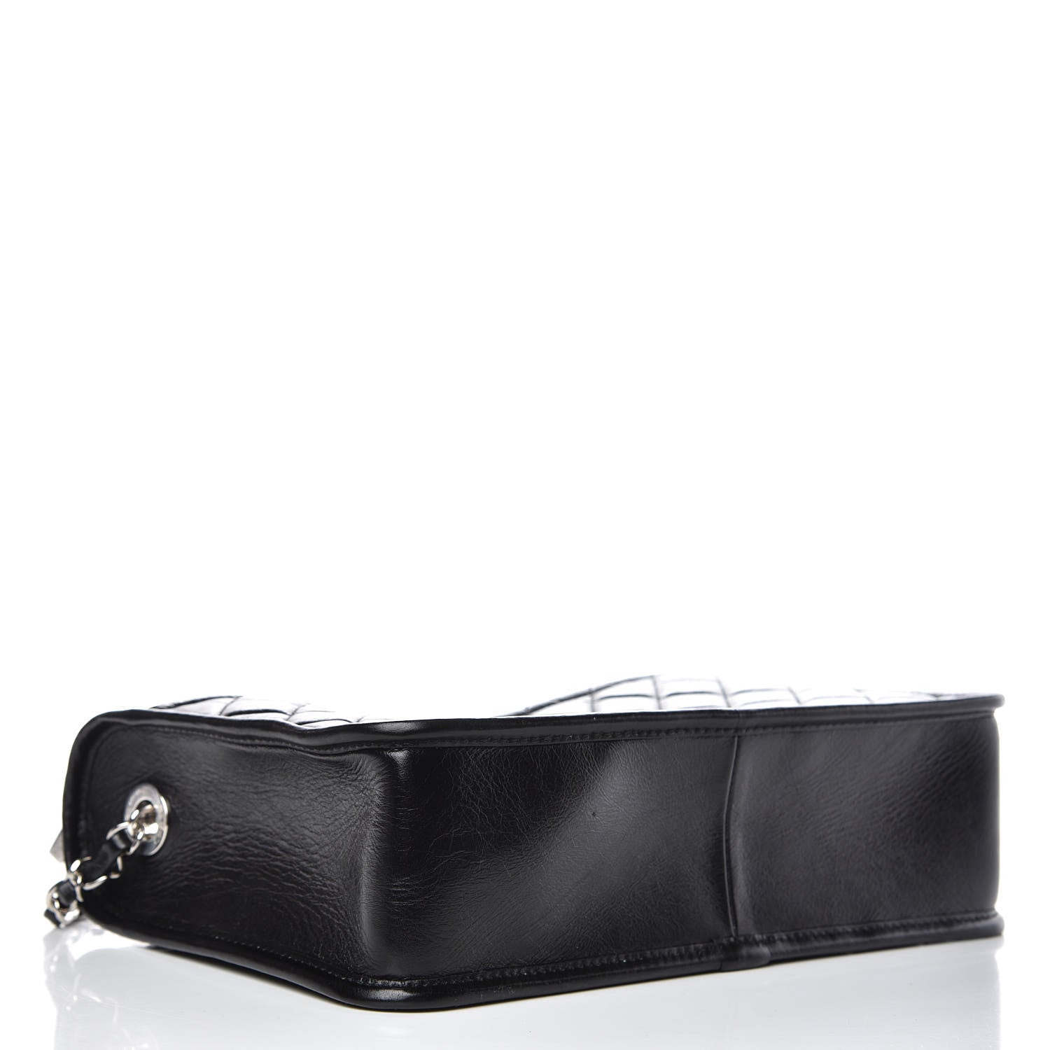 Chanel Aged Calfskin Quilted Large Working Vibe Camera Case Black 4 of 11