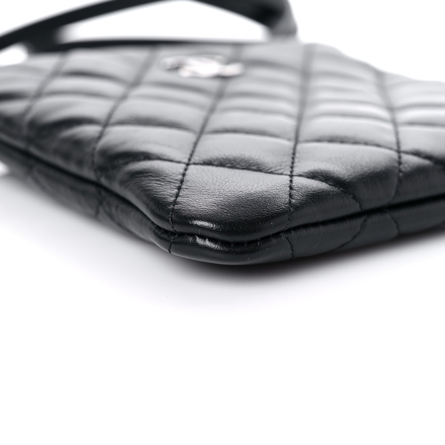 Lambskin Quilted Crossbody Black