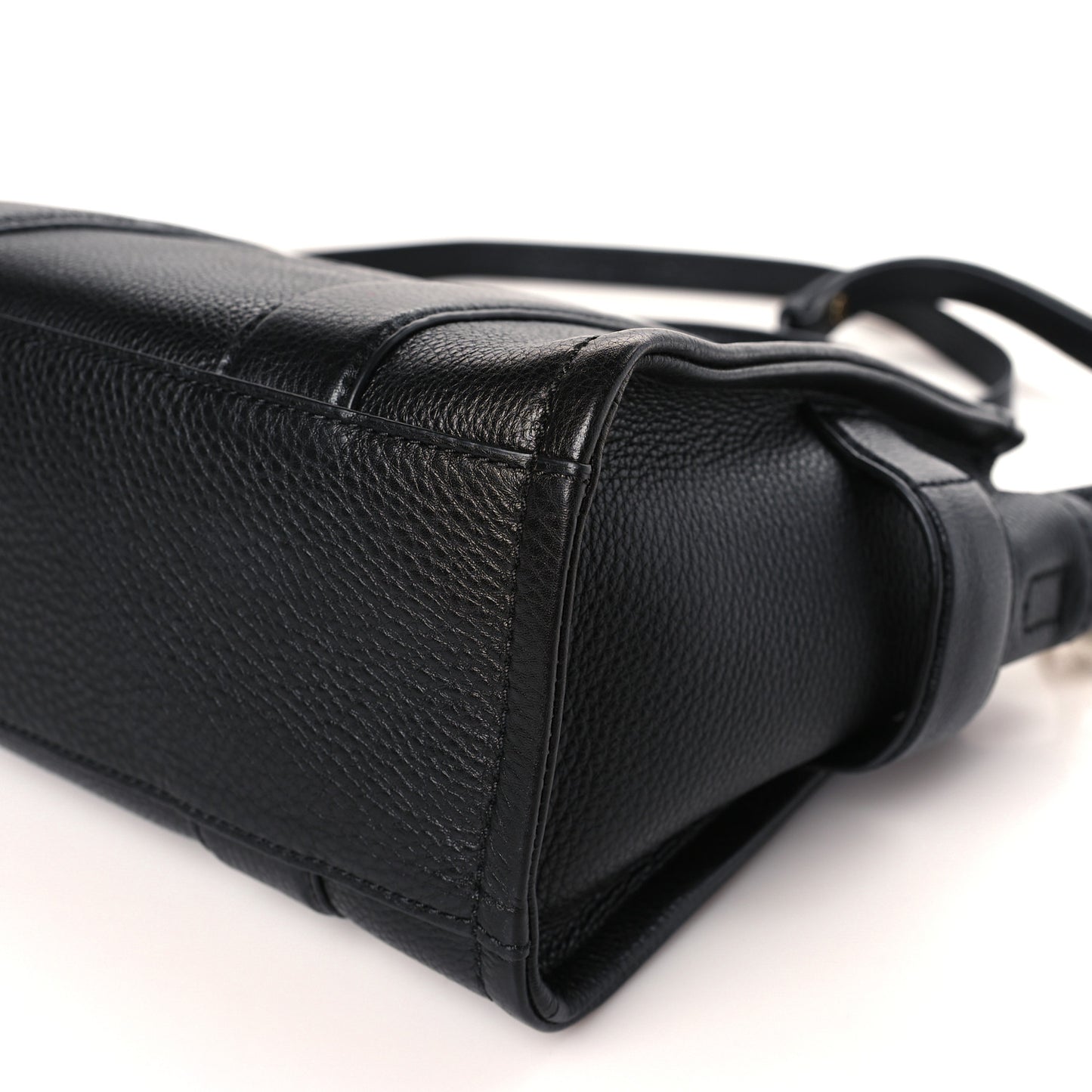 Grained Calfskin Small The Tote Bag Black