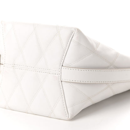 Givenchy Lambskin Quilted Mini GV Bucket Bag White 7 of 11