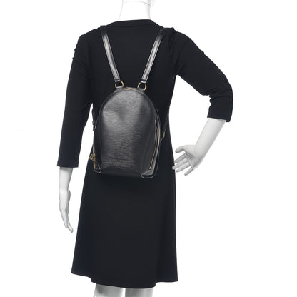 Louis Vuitton Epi Mabillon Backpack Black 2 of 9